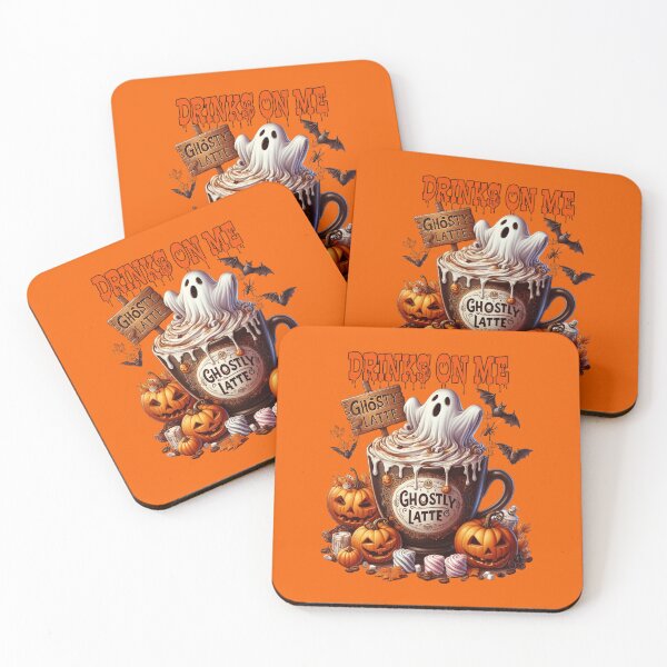 Item preview, A halloween ghostly latte coffee filled mug with ghost designed and sold by LoneAngel.