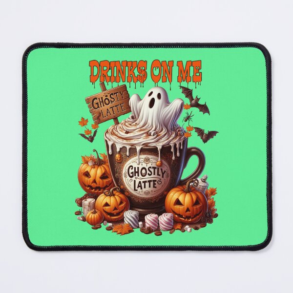 Item preview, A halloween ghostly latte coffee filled mug with ghost designed and sold by LoneAngel.