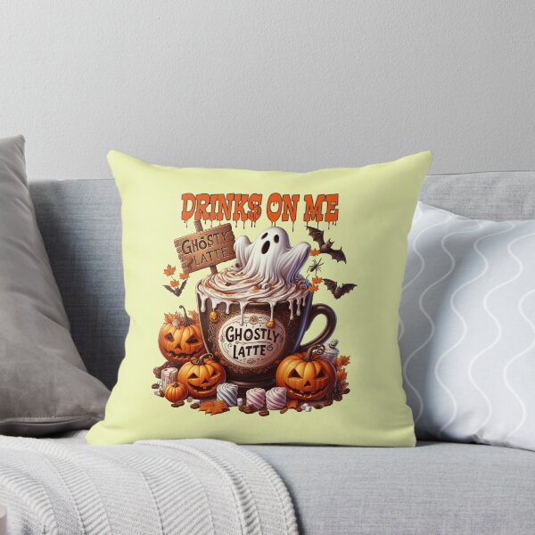 Item preview, A halloween ghostly latte coffee filled mug with ghost designed and sold by LoneAngel.