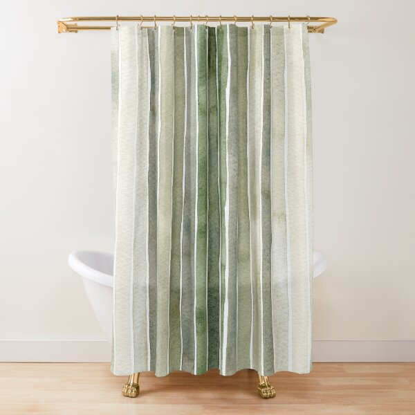 Alligator | Abstract Animal Watercolor Collection Shower Curtain
