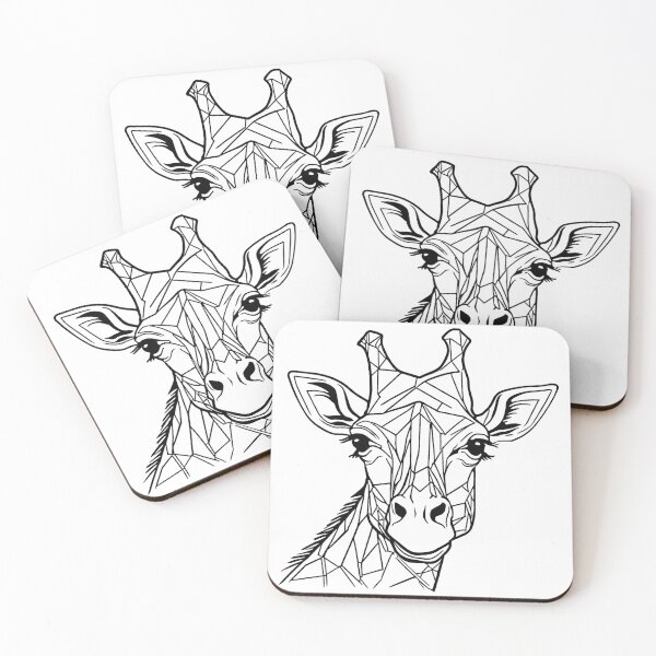Item preview, Geometric Giraffe Art designed and sold by GeoSketchWear.