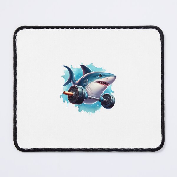 Item preview, Shark in the gym designed and sold by PaulaDigitalArt.