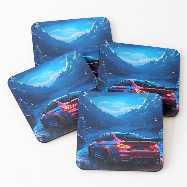 Item preview, Night Racer Coupe in Snowy Mountains designed and sold by RevUpDesign.