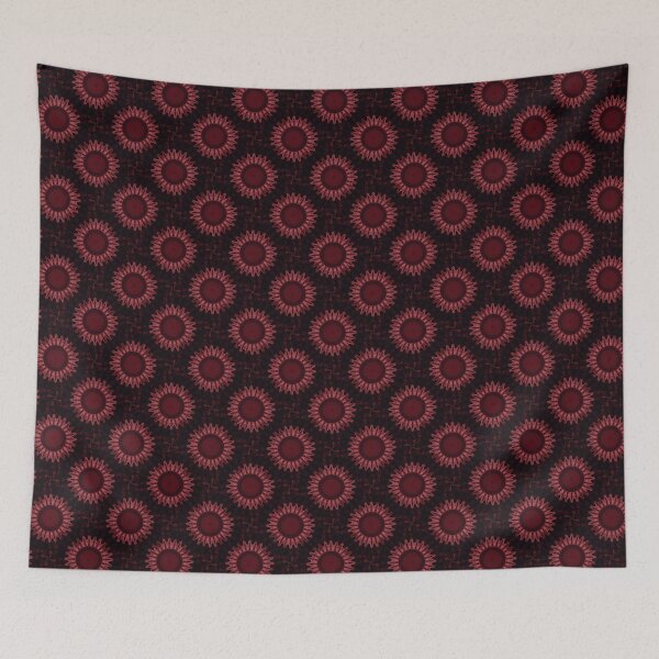 Item preview, Floral Bohemian Mandala in Red designed and sold by Artistestella.