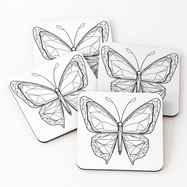 Item preview, Geometric Butterfly Art designed and sold by GeoSketchWear.