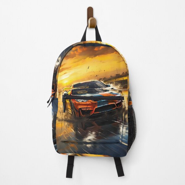 Item preview, Sports Coupe on the Wet Race Track at Sunset designed and sold by RevUpDesign.