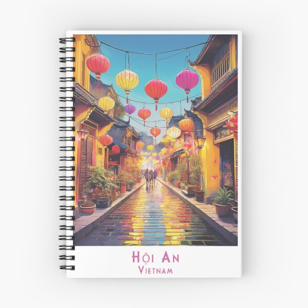 Item preview, Hoi An (Hội An) Vietnam – Retro Vintage Travel Poster designed and sold by pod24.