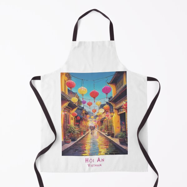 Item preview, Hoi An (Hội An) Vietnam – Retro Vintage Travel Poster designed and sold by pod24.