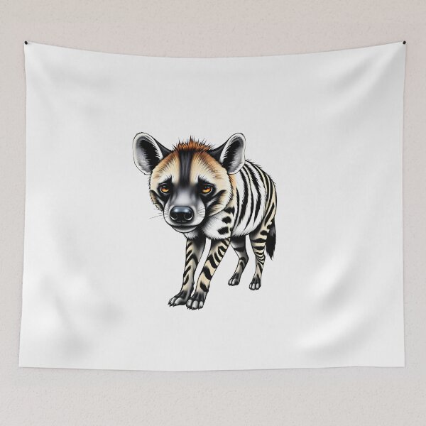 Item preview, Hyena’s Elegant Stripes: Nature’s Unique Pattern designed and sold by NeoArtworks.