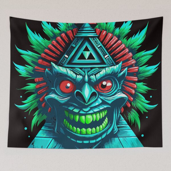 Item preview, tiki horror designed and sold by Slycopro.