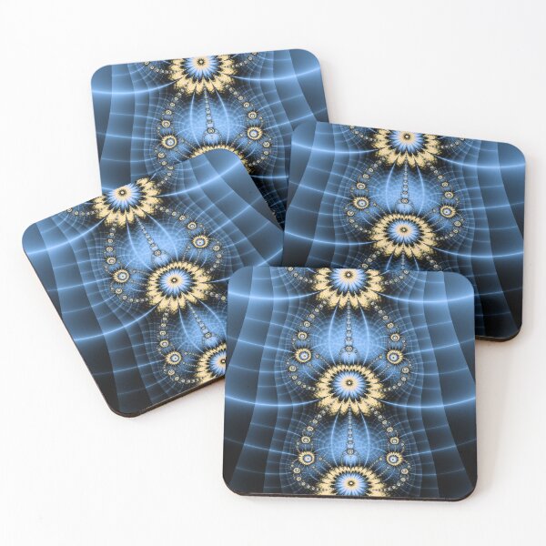 Item preview, Abstract Blue Flower Chain designed and sold by pinkal.