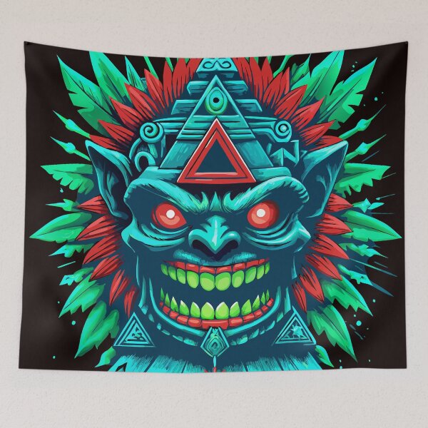 Item preview, tiki horror designed and sold by Slycopro.