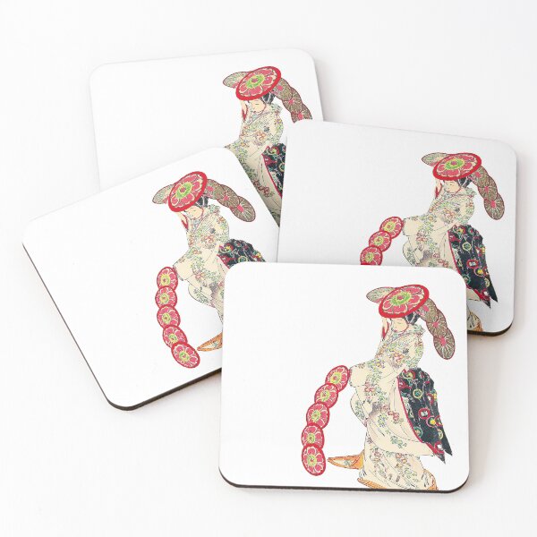 Item preview, Ogata Gekko | Cropped Ukiyo-e | Spring Dancing Girl designed and sold by Maachiel.