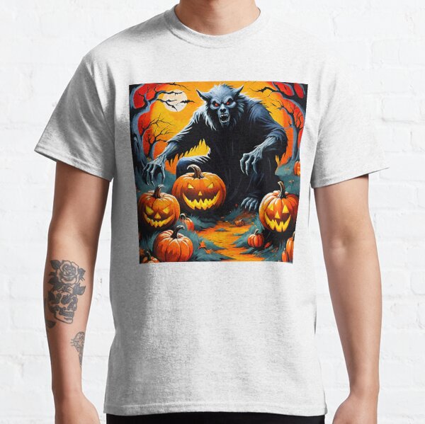 Item preview, Scary Werewolf: Keeper of the Pumpkins Halloween Design designed and sold by GrizzlyCompany.
