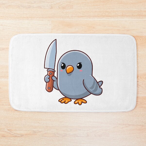 Item preview, Grumpy Pigeon with a Knife designed and sold by Łukasz Czajka.