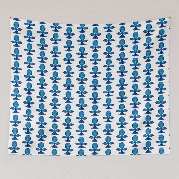 Item preview, Byzantine style buds, Blue on white background designed and sold by Alex  Blud.