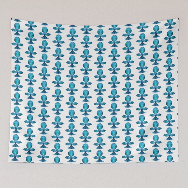 Item preview, Byzantine style buds, Light Blue on White Background designed and sold by Alex  Blud.