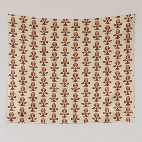 Item preview, Byzantine style buds, Brown on yellow background designed and sold by Alex  Blud.
