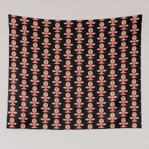 Item preview, Byzantine style buds, Yellow-pink on a black background designed and sold by Alex  Blud.