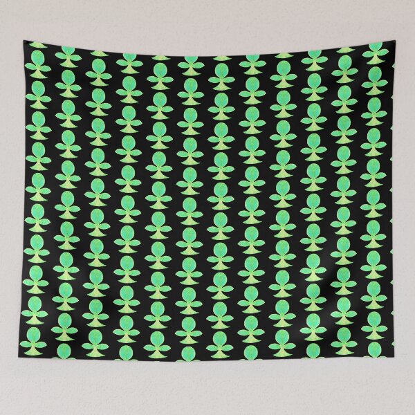 Item preview, Byzantine style buds, Green on black background designed and sold by Alex  Blud.