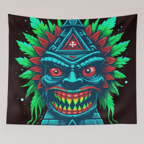 Item preview, tiki horror designed and sold by Slycopro.