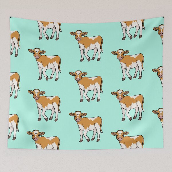 Item preview, Cute Guernsey Cow Calf - Young Cow designed and sold by Amy Farmer.