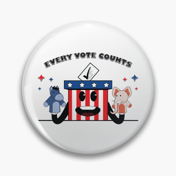 Item preview, Every Vote Counts - Elections 2024 designed and sold by Whimsical  Thinker.