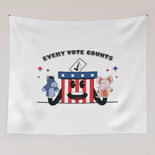Item preview, Every Vote Counts - Elections 2024 designed and sold by Whimsical  Thinker.