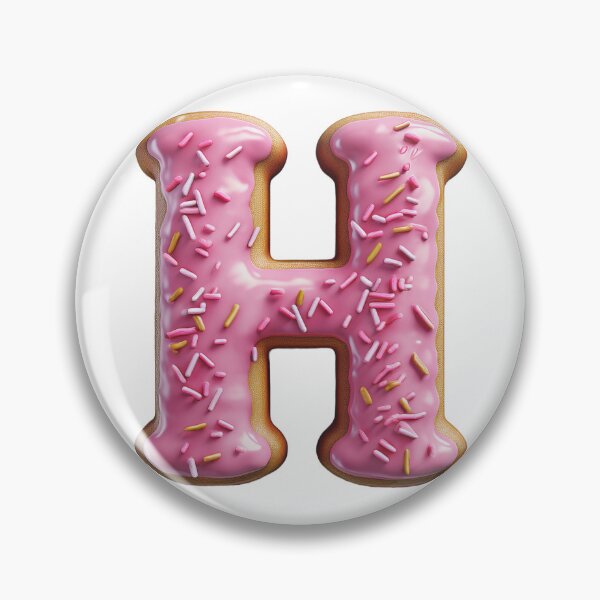 Item preview, Donut Letter - H designed and sold by TwinklesPage.