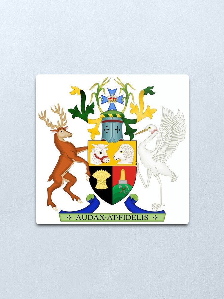Alternate view of Coat of Arms of Queensland, Australia Metal Print