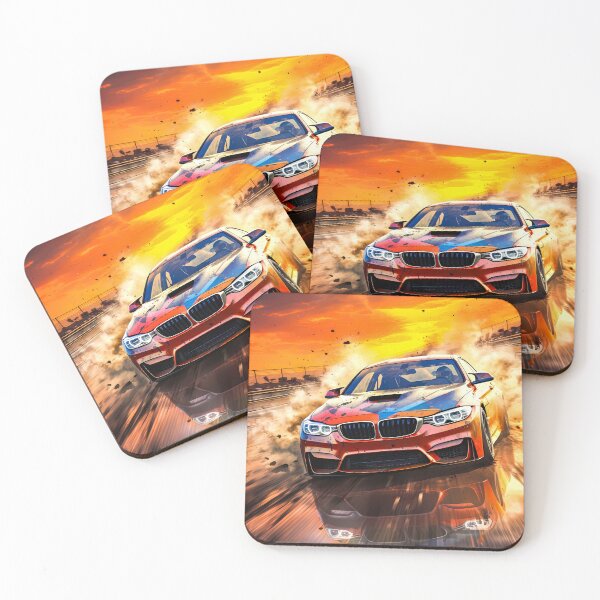 Item preview, Racing Fury on a Wet Sunset Track designed and sold by RevUpDesign.