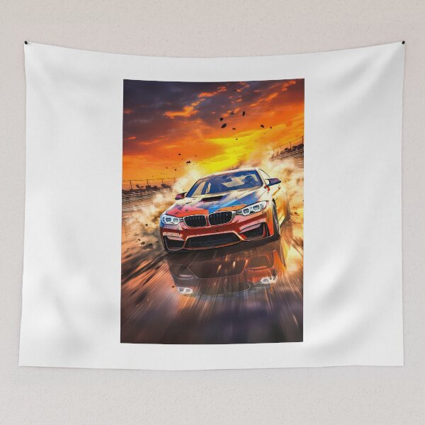 Item preview, Racing Fury on a Wet Sunset Track designed and sold by RevUpDesign.