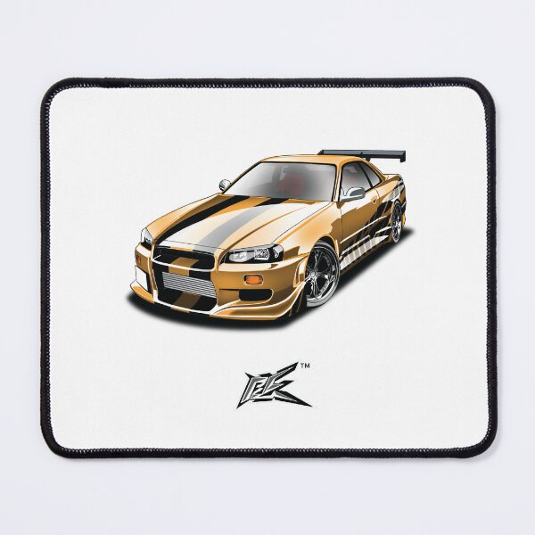 Item preview, nissan skyline gtr r34 movie car black yellow  designed and sold by NaquashM.