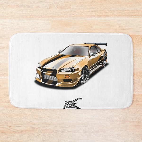 Item preview, nissan skyline gtr r34 movie car black yellow  designed and sold by NaquashM.