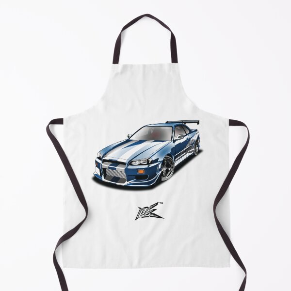 Item preview, nissan skyline gtr r34 movie car white blue  designed and sold by NaquashM.
