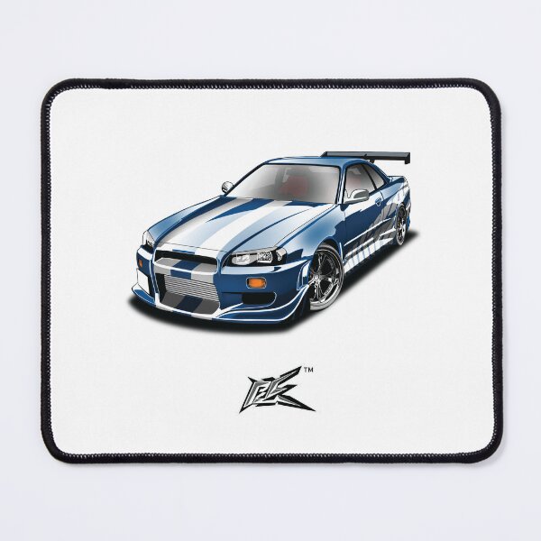 Item preview, nissan skyline gtr r34 movie car white blue  designed and sold by NaquashM.