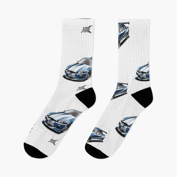 Item preview, nissan skyline gtr r34 movie car white blue  designed and sold by NaquashM.