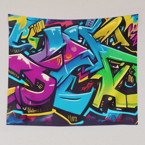 Item preview, Vibrant Graffiti Art for Modern Decor | 301 designed and sold by City Graffix Design Co..