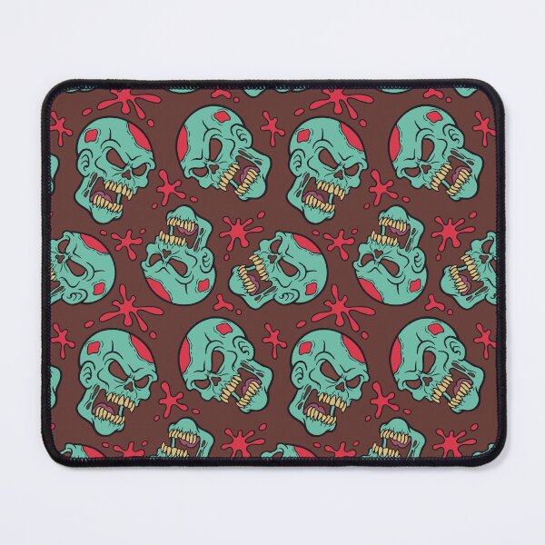 Item preview, Horror Zombie Skull Pattern – Spooky & Gruesome Seamless Design designed and sold by sararoom.