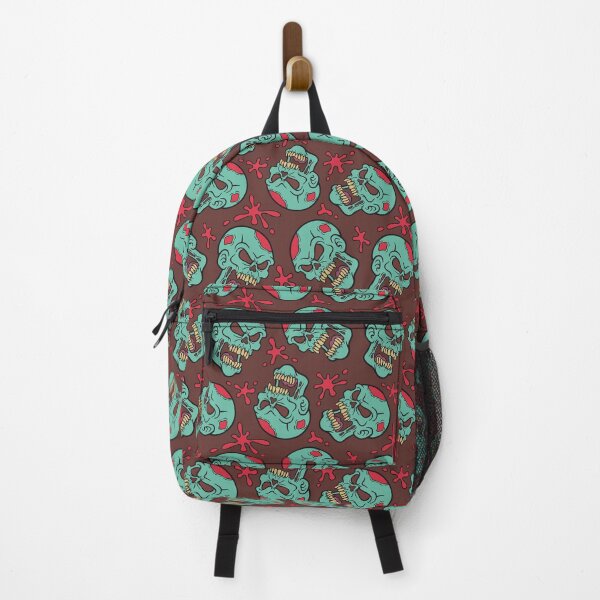 Item preview, Horror Zombie Skull Pattern – Spooky & Gruesome Seamless Design designed and sold by sararoom.