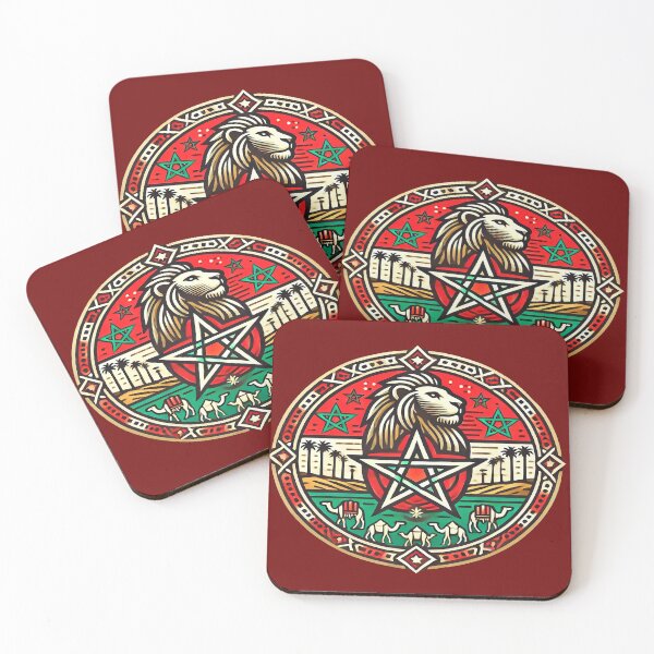 Item preview, Royal lion and symbols of the Moroccan desert designed and sold by FAONIM.