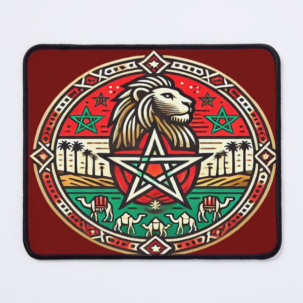Item preview, Royal lion and symbols of the Moroccan desert designed and sold by FAONIM.