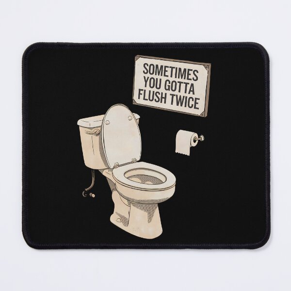 Item preview,  Sometimes You Gotta Flush Twice designed and sold by BayBoutique.