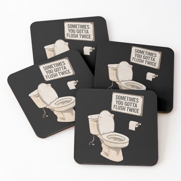 Item preview,  Sometimes You Gotta Flush Twice designed and sold by BayBoutique.