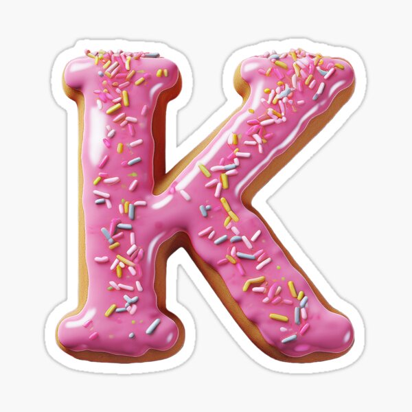 Item preview, Donut Letter - K designed and sold by TwinklesPage.