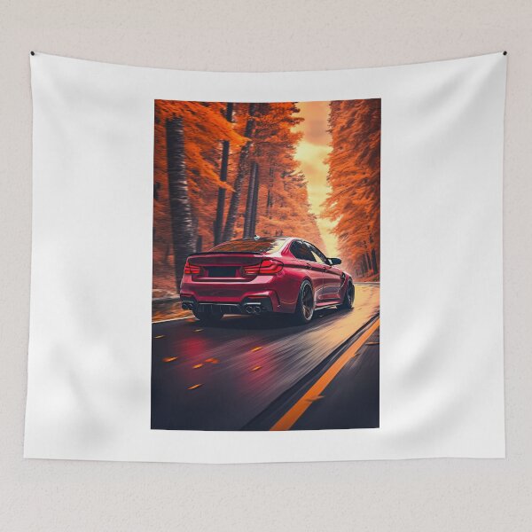 Item preview, Autumn Drive on a Rainy Forest Road designed and sold by RevUpDesign.