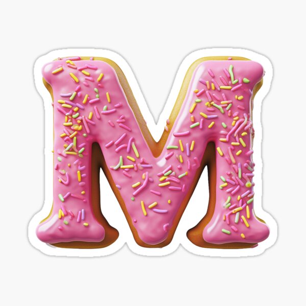 Item preview, Donut Letter - M designed and sold by TwinklesPage.