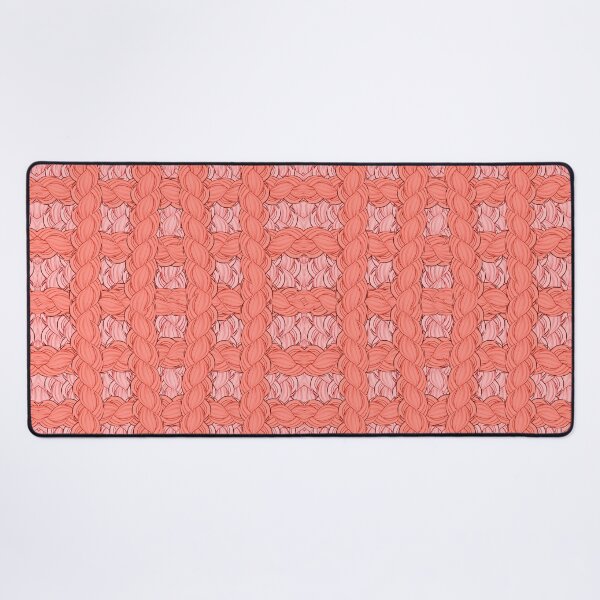 Item preview, Braided Texture Pattern in coral pink designed and sold by urzga.