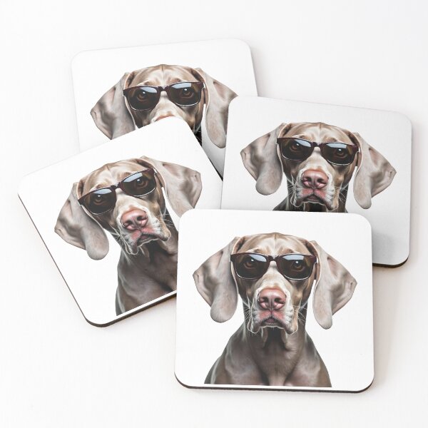 Item preview, Funny cool Weimaraner dog wearing sunglasses designed and sold by LazyOwlStore.