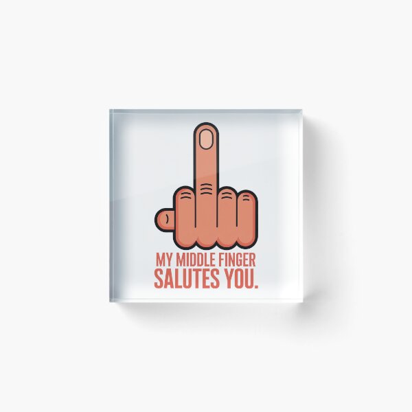 Item preview, My Middle Finger Salutes You designed and sold by Angry Swan Designs.